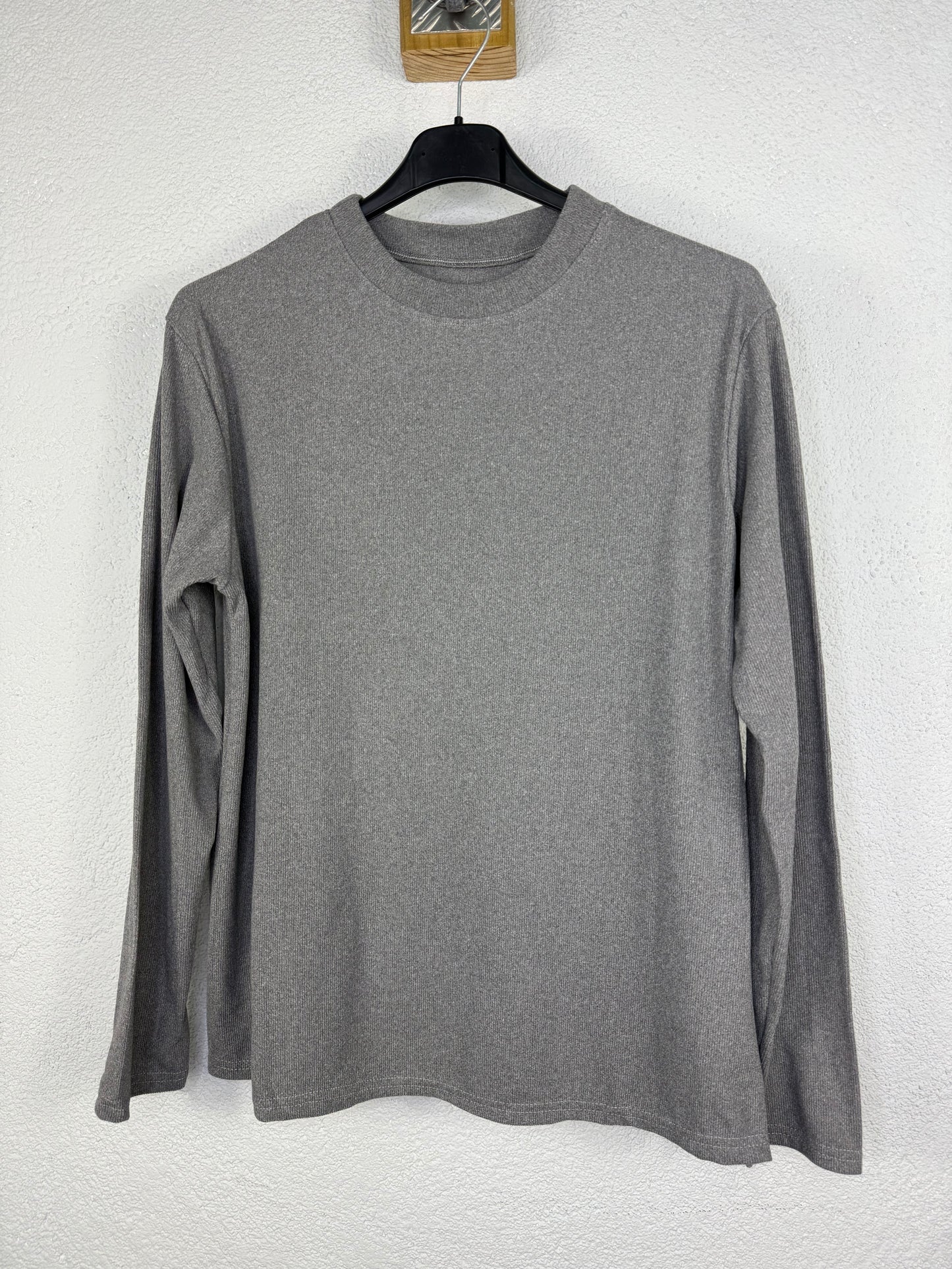 Camiseta canalé Gris vera