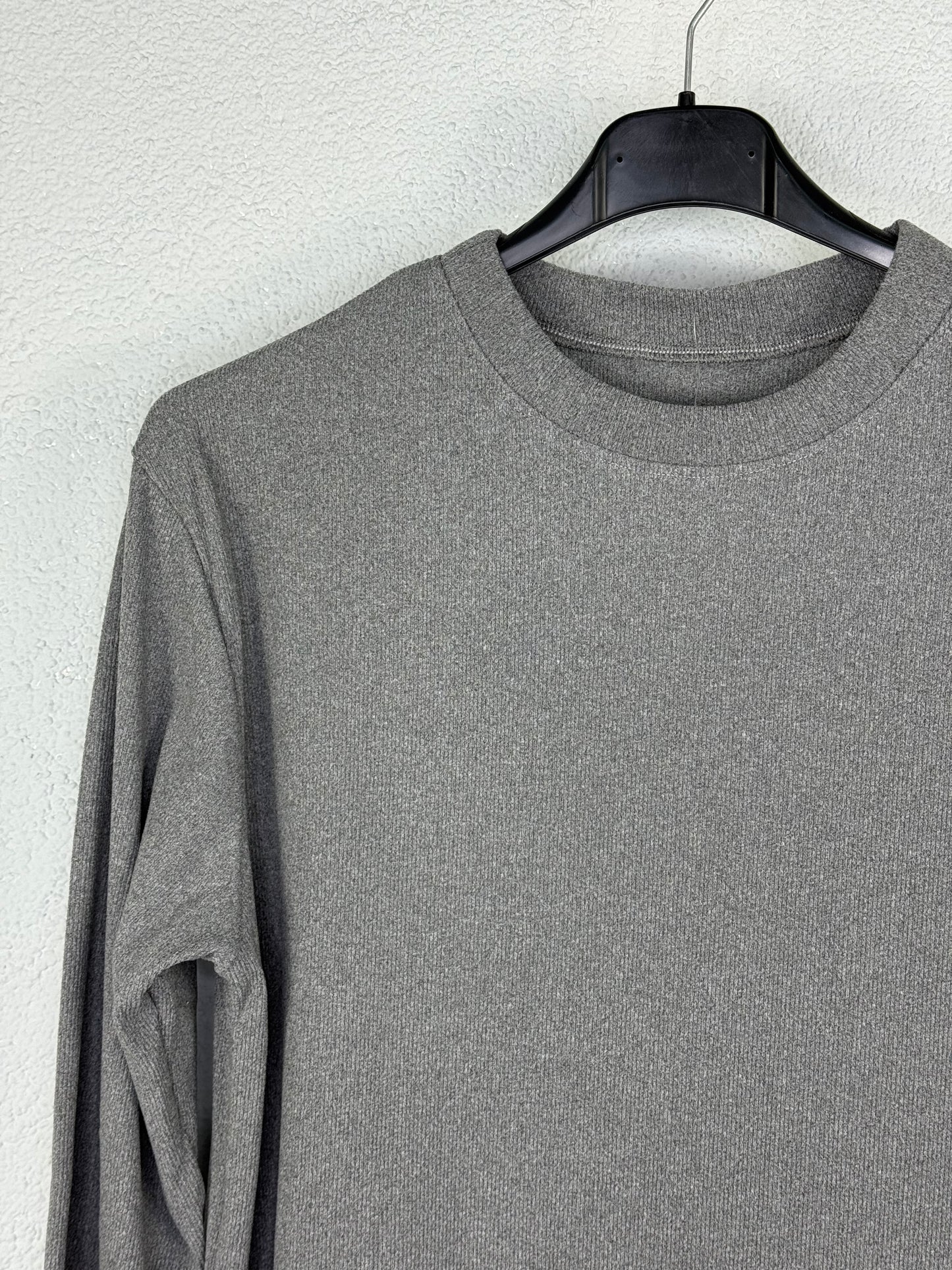 Camiseta canalé Gris vera