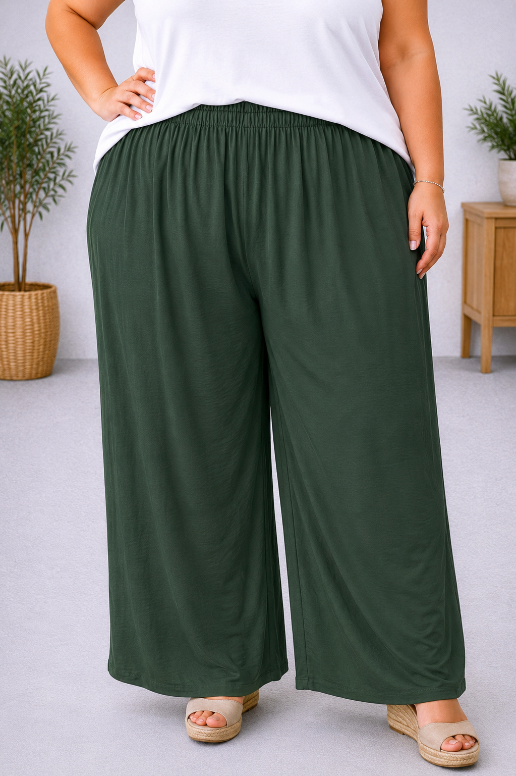 Pantalon Vértigo verde militar  PLUS