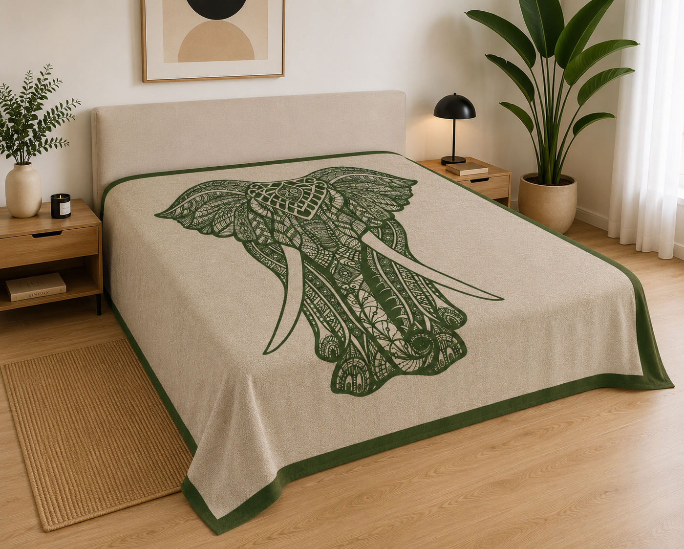 Pareo Elefante Verde 240 x 210