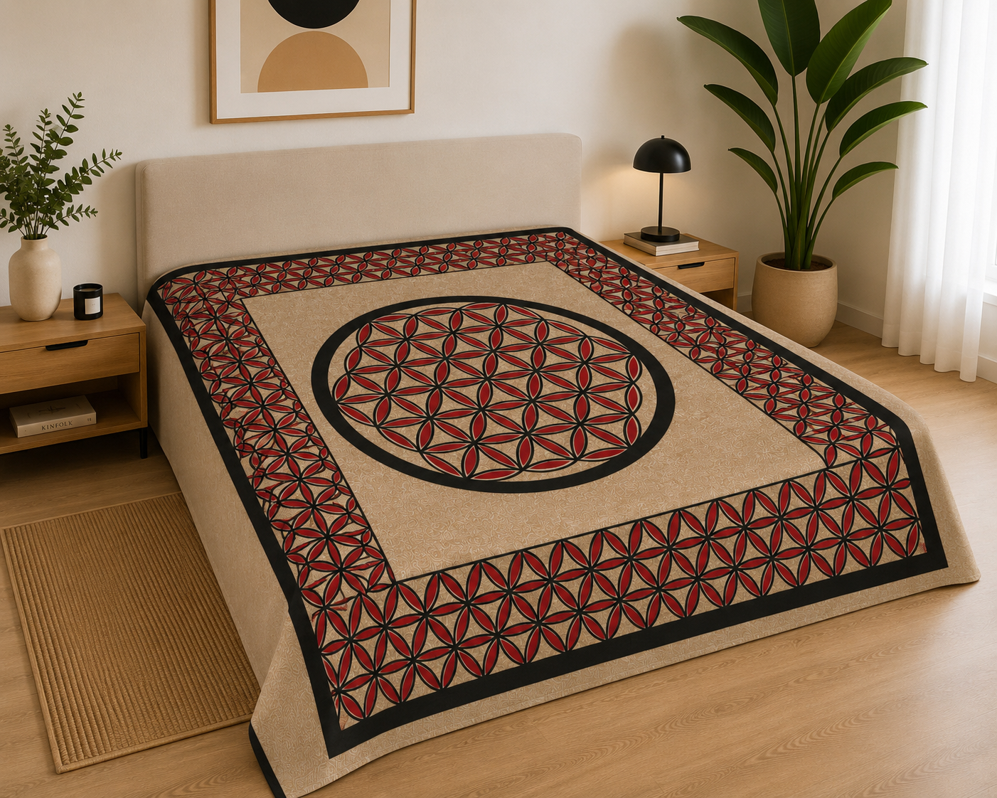 Pareo Mandala Rojo/Negro 240 x 210