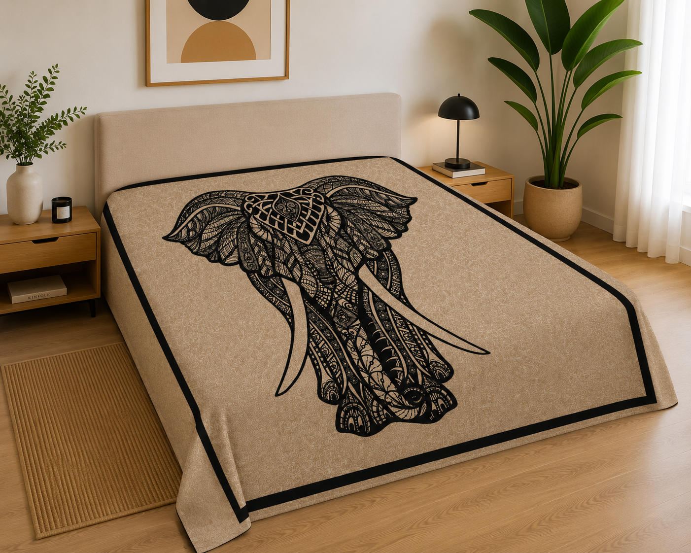 Pareo Elefante Negro 240 x 210
