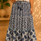 Falda Malvarrosa Azul marino