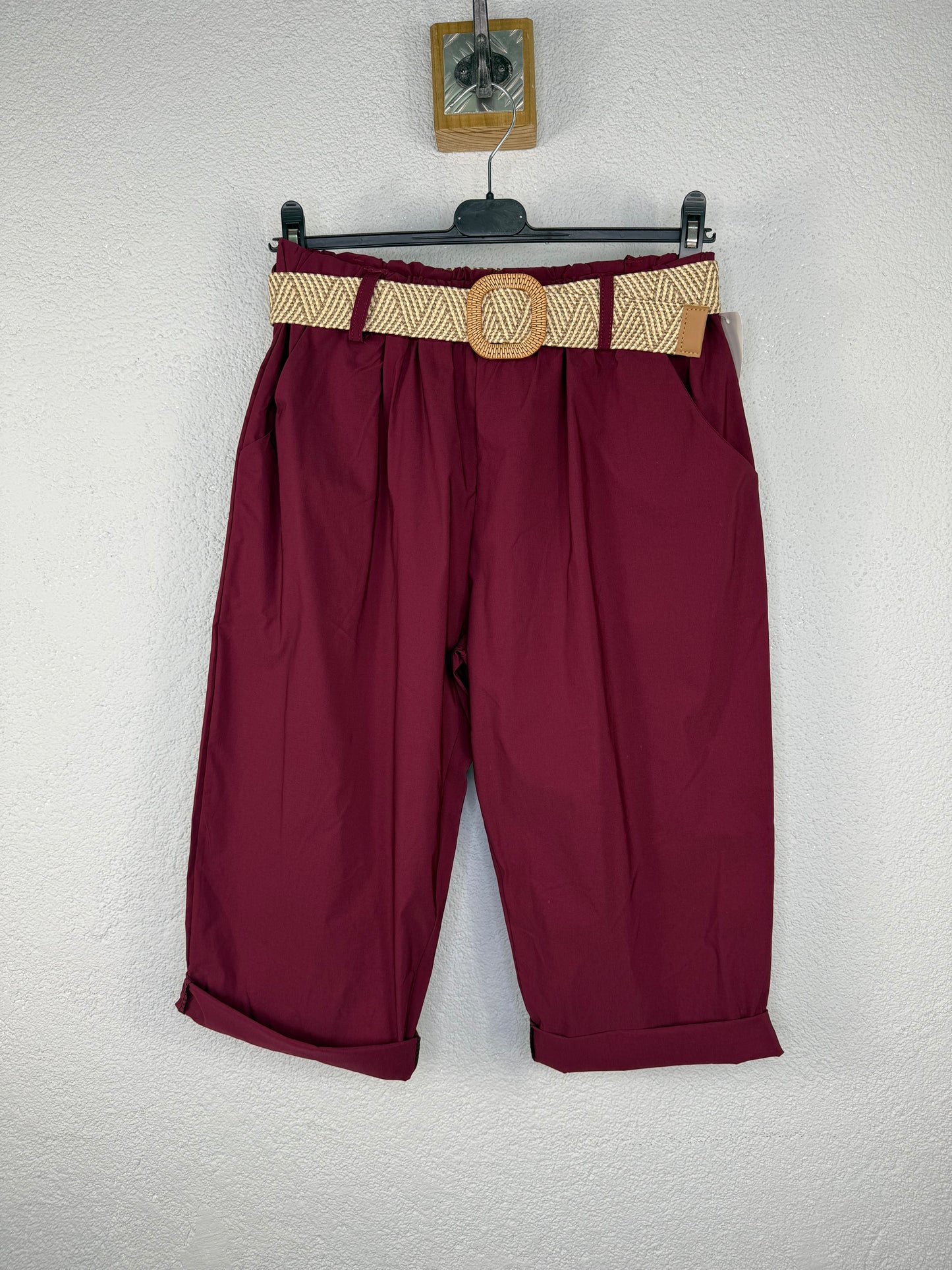 Pantalón Pirata Lorenzo Burdeos