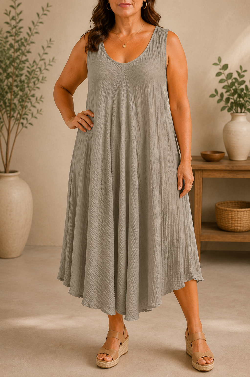 Vestido Carmona Taupe