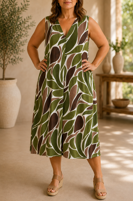 Vestido Segovia Verde Oliva