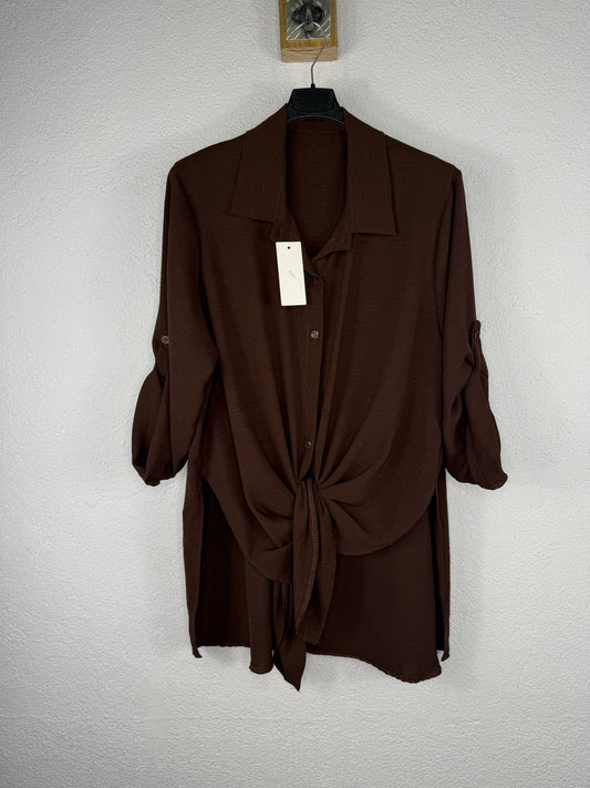 Camisa Selena Chocolate