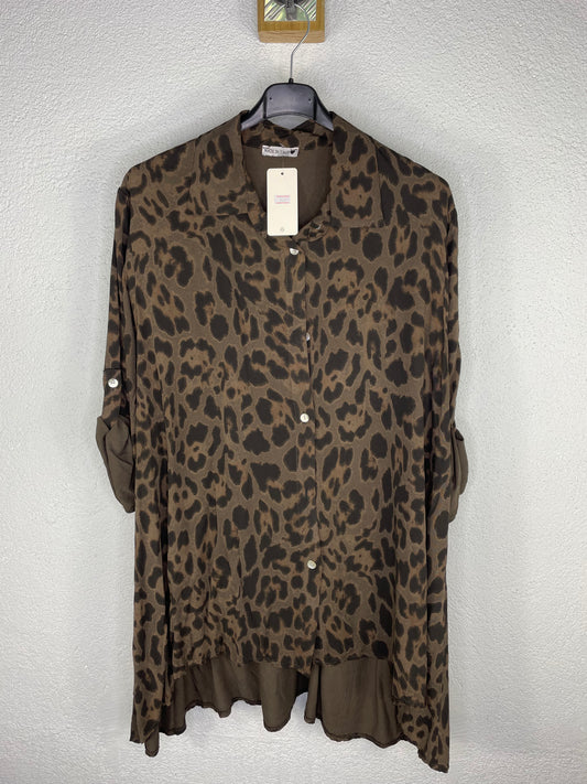 Camisa Reina Chocolate