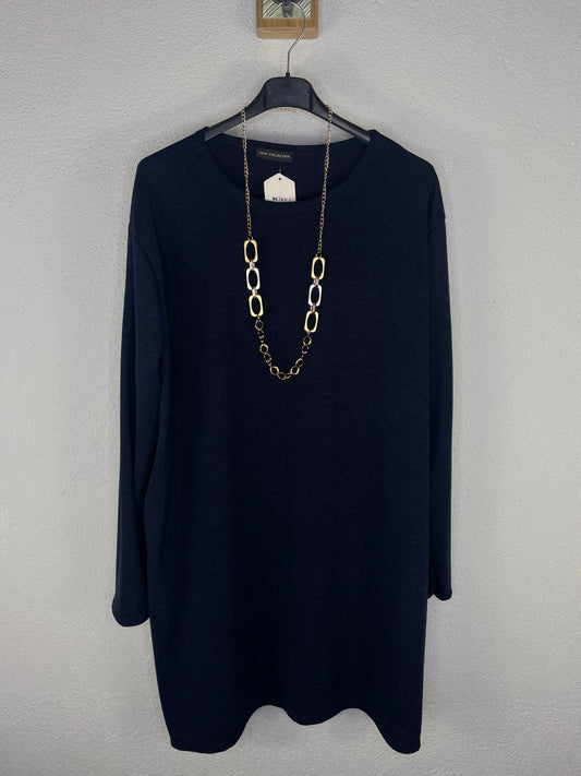 Vestido Alpes Azul Plus