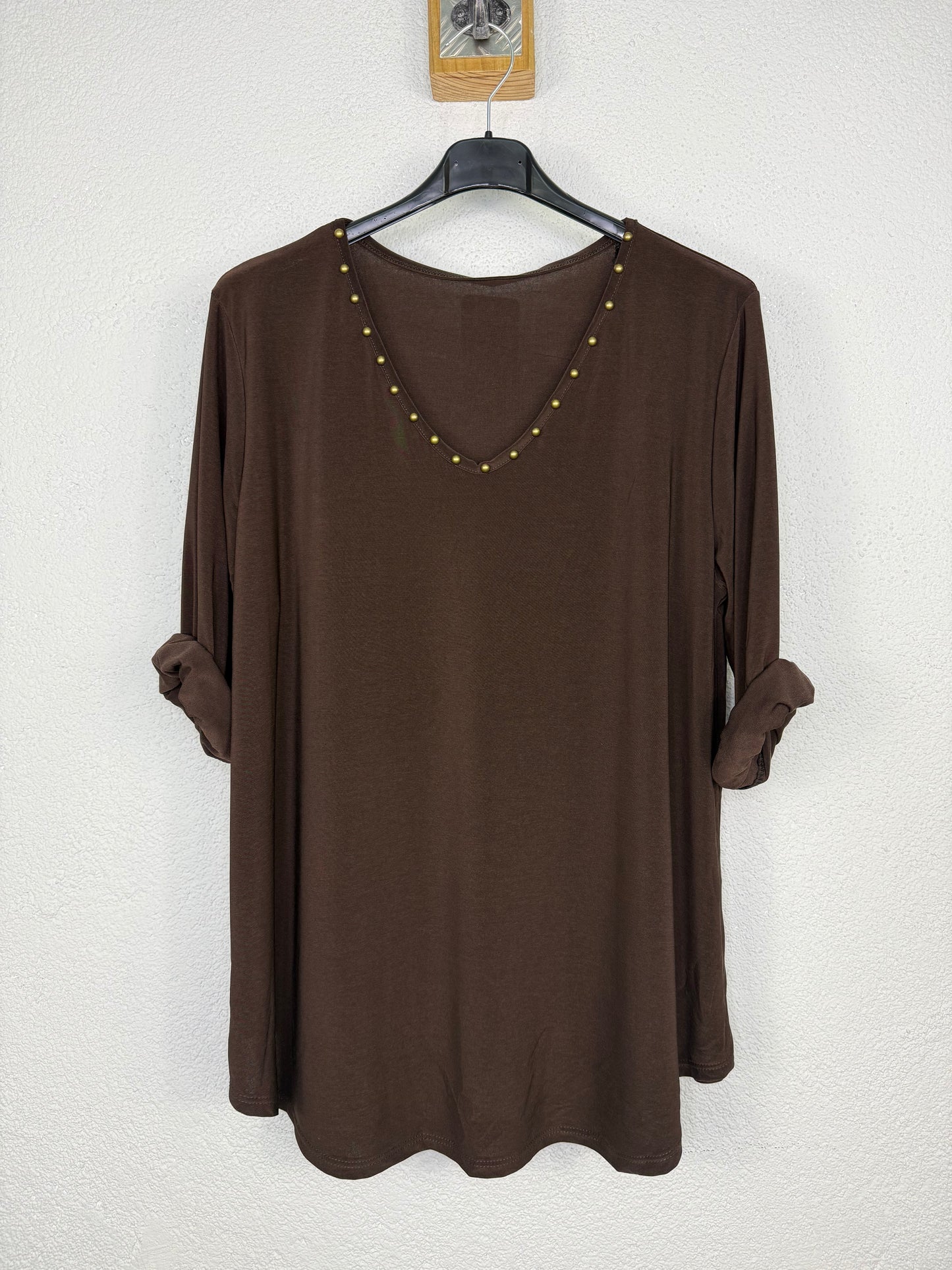 Camiseta Camila Marrón chocolate
