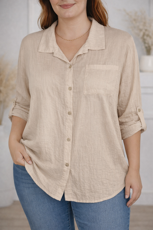 Camisa Dalia Beige