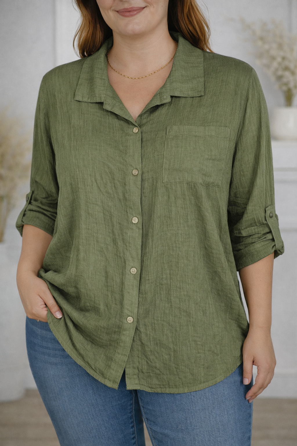 Camisa Dalia Caqui