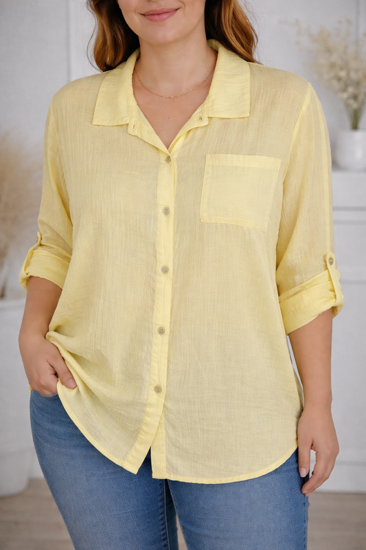 Camisa Dalia Amarilla