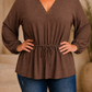 Blusa Aurora Marrón chocolate