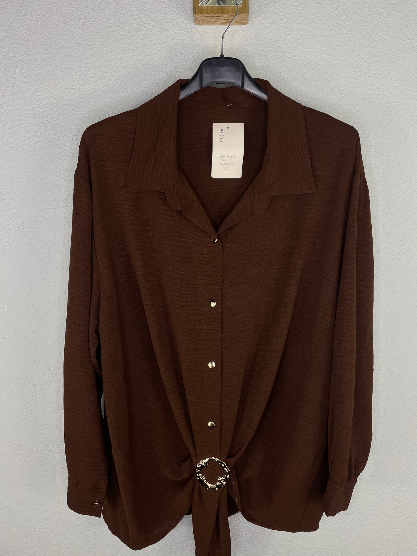 Camisa Amapola Chocolate