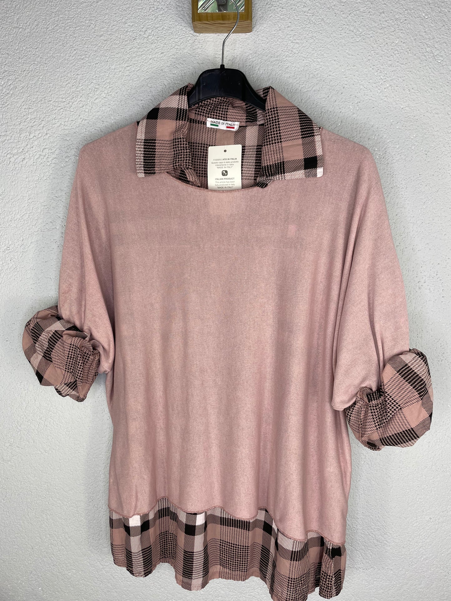 Tere Rosa Camisa cuadros