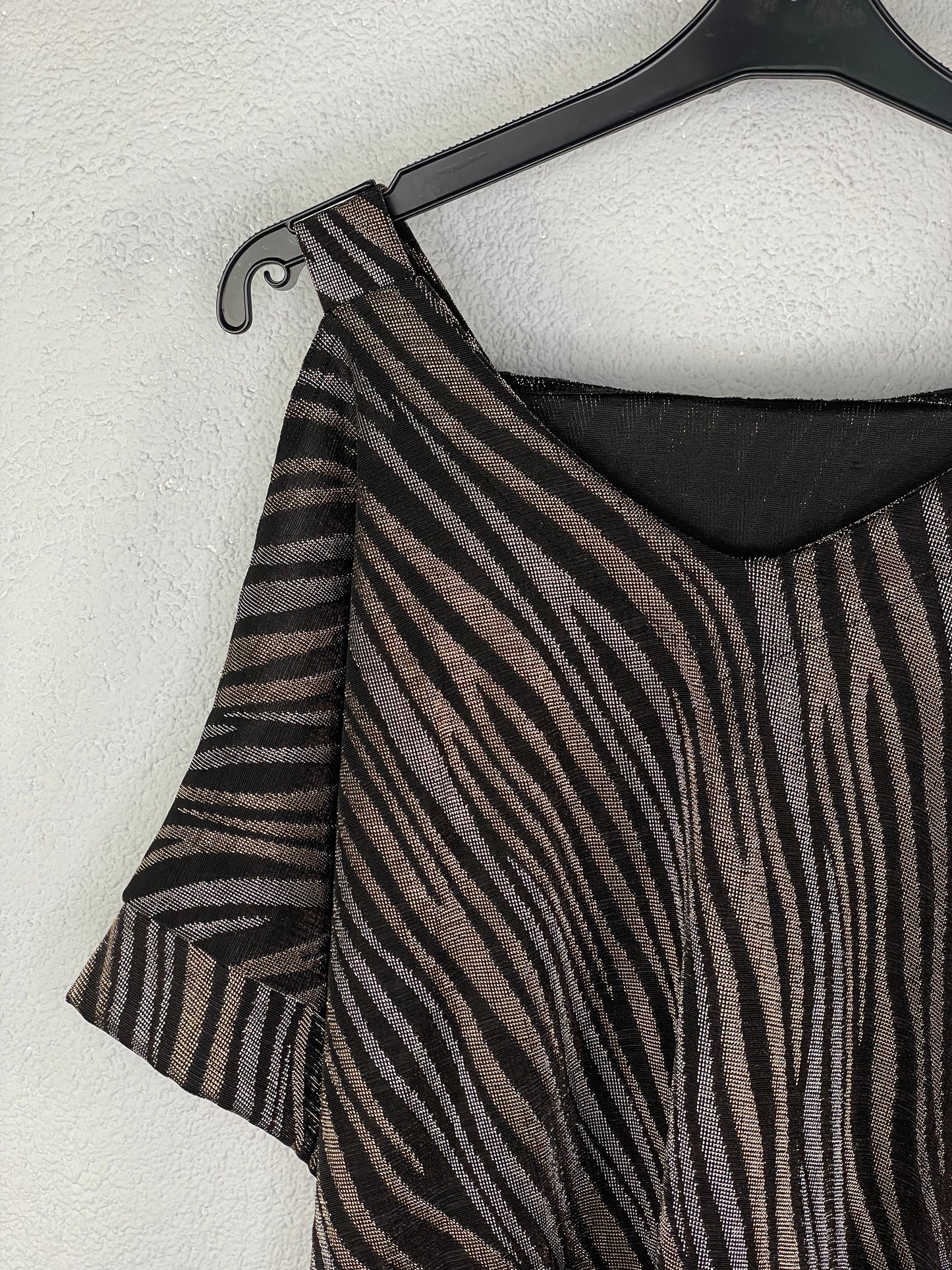 Teresa Dorada y Plata Rayas Brilli