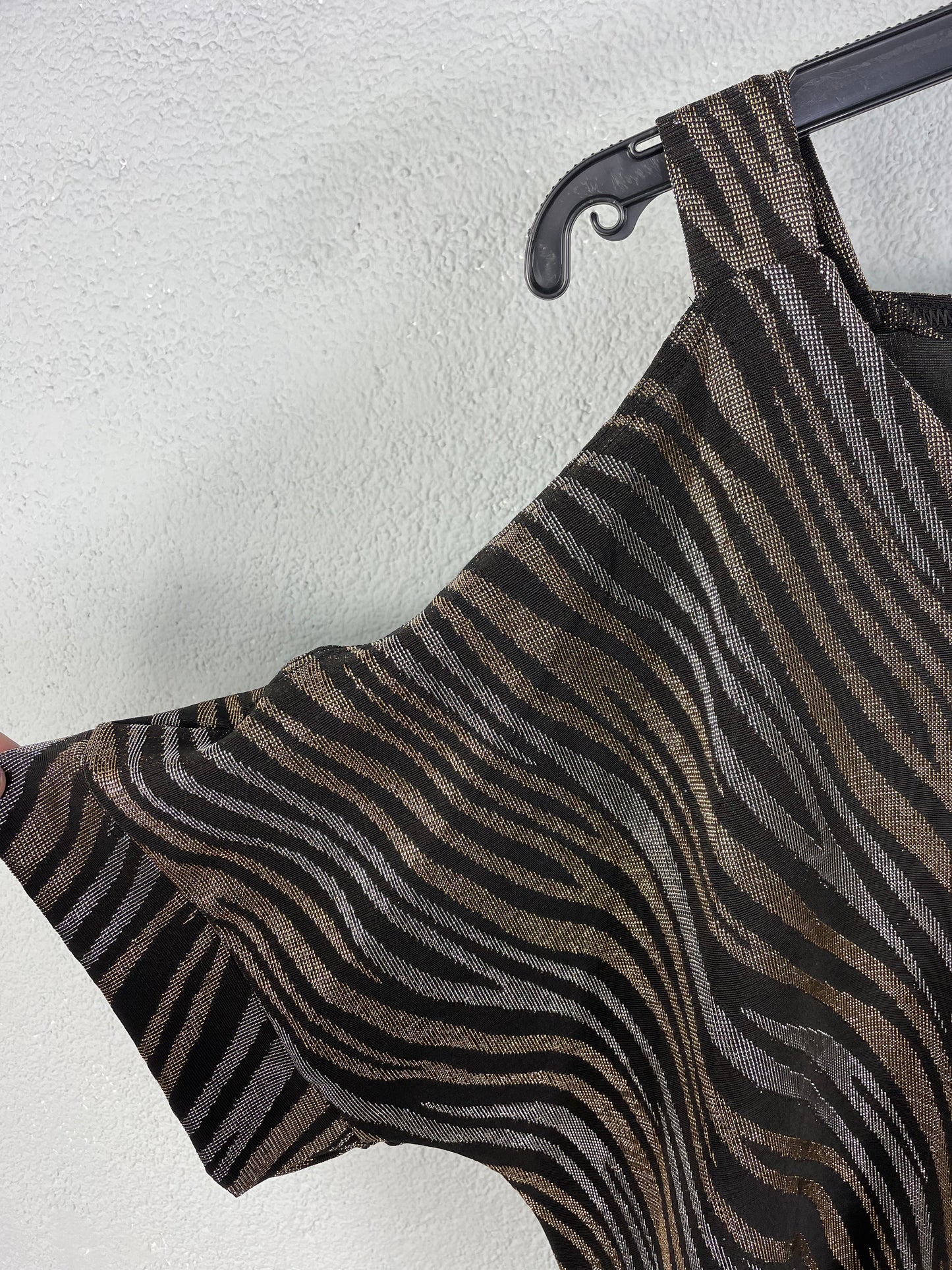 Teresa Dorada y Plata Rayas Brilli