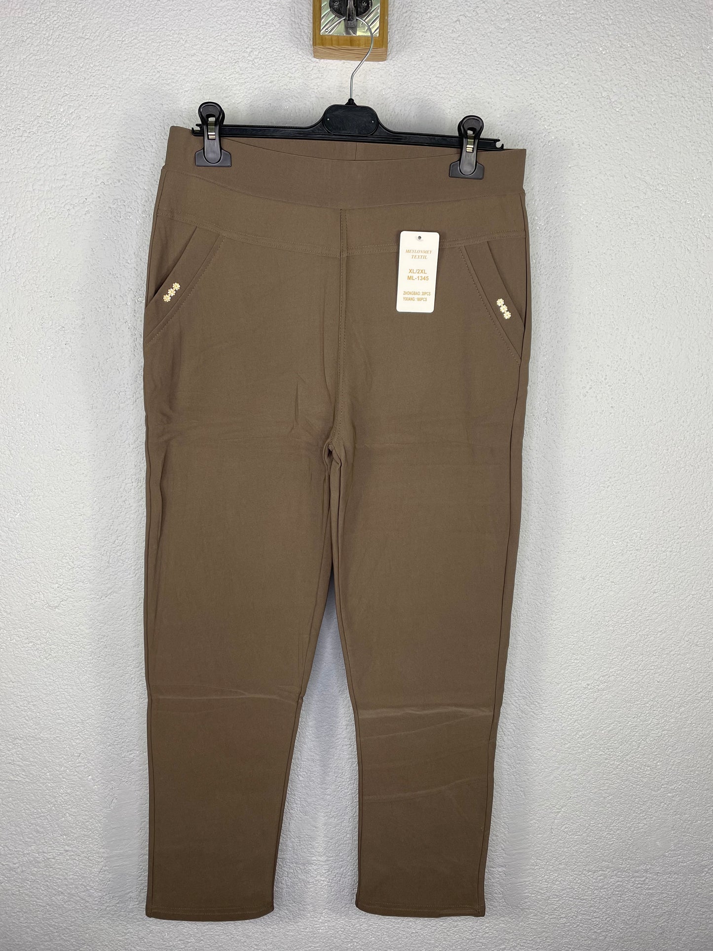 Leggin Flor afelpado Taupe