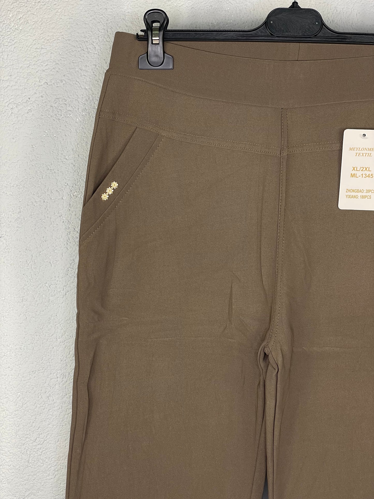 Leggin Flor afelpado Taupe