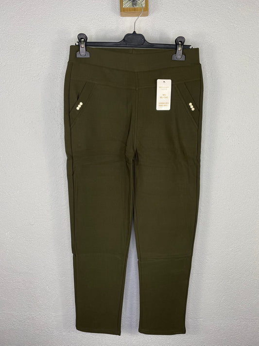 Leggin Flor afelpado Caqui