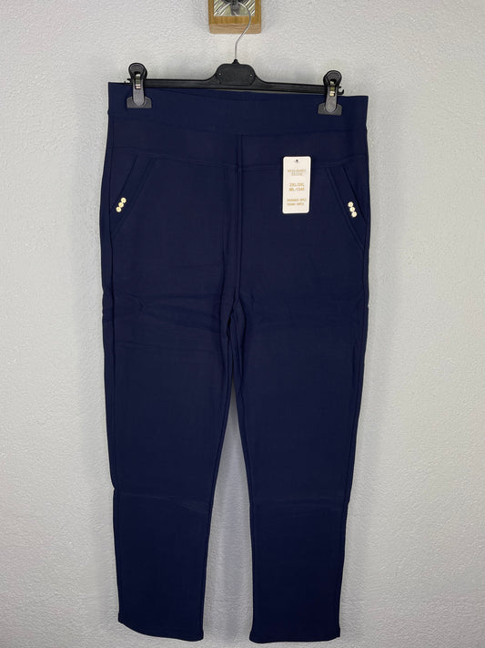 Leggin Flor afelpado Azul