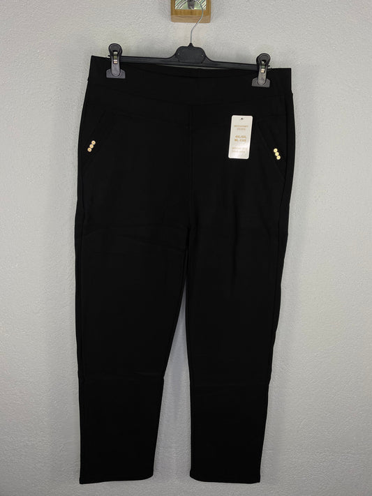 Leggin Flor afelpado negro