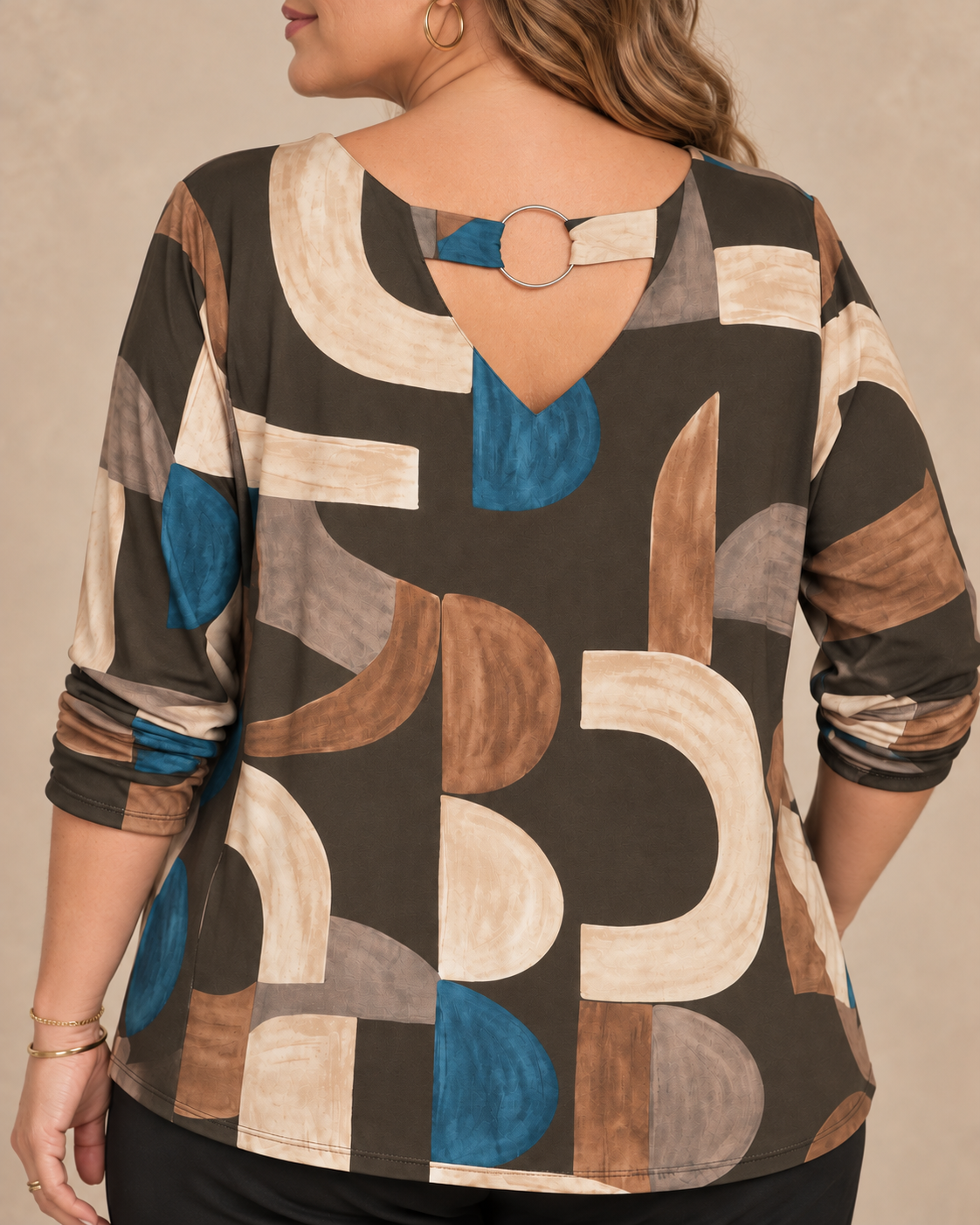 Blusa Tania Marrón chocolate