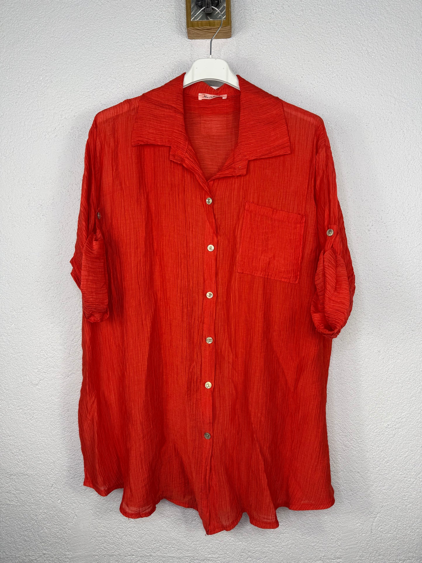 Camisa Dalia Rojo teja