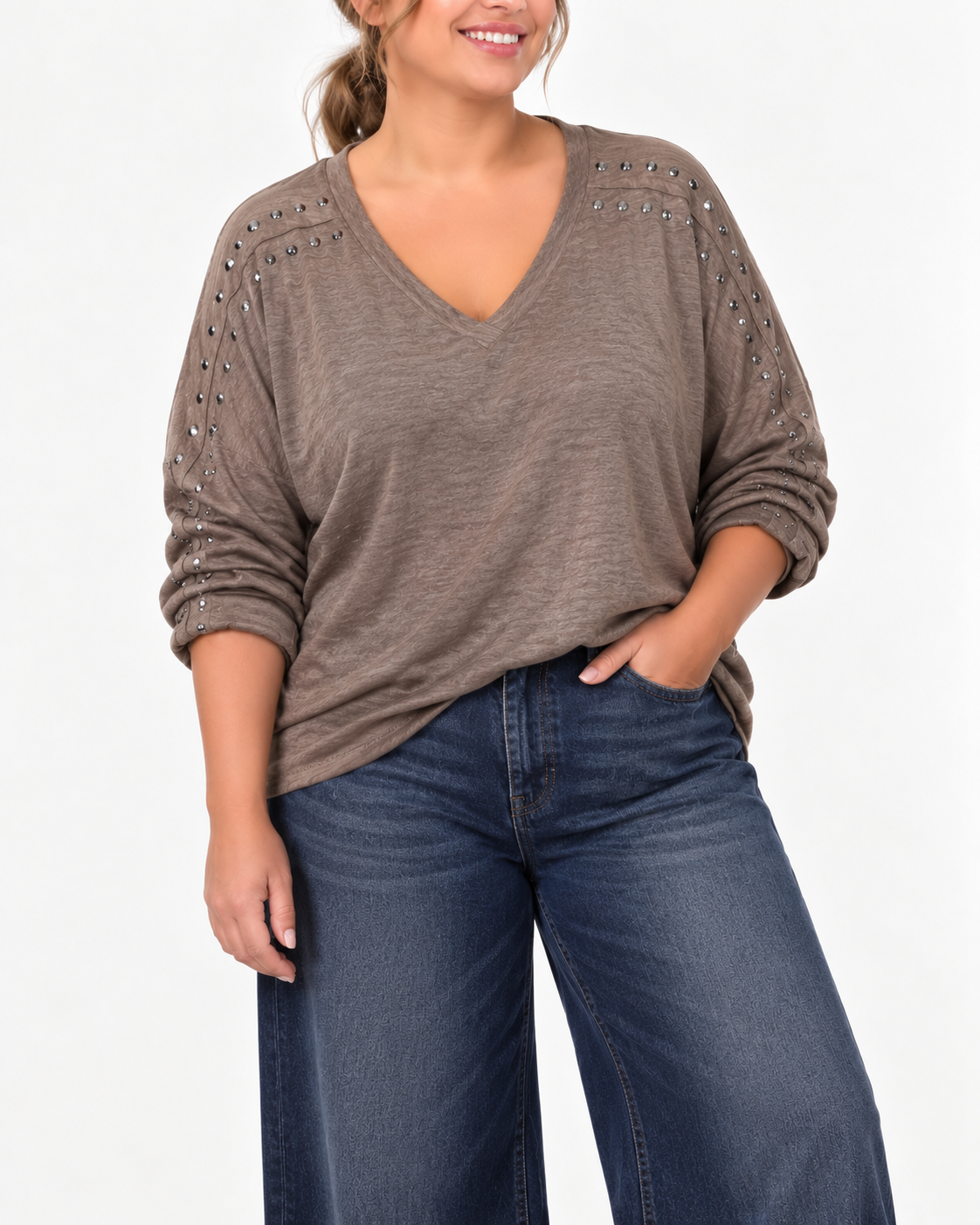 Camiseta Inés Marrón Taupe
