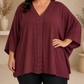 Blusa Riviera  Burdeos  PLUS
