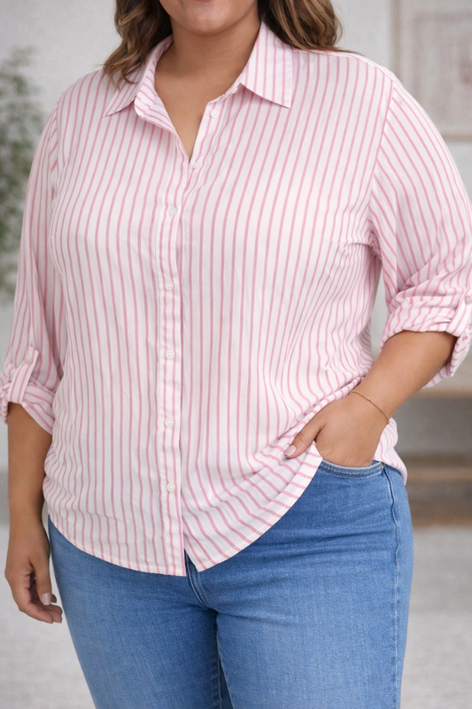 Camisa Carla Rosa PLUS