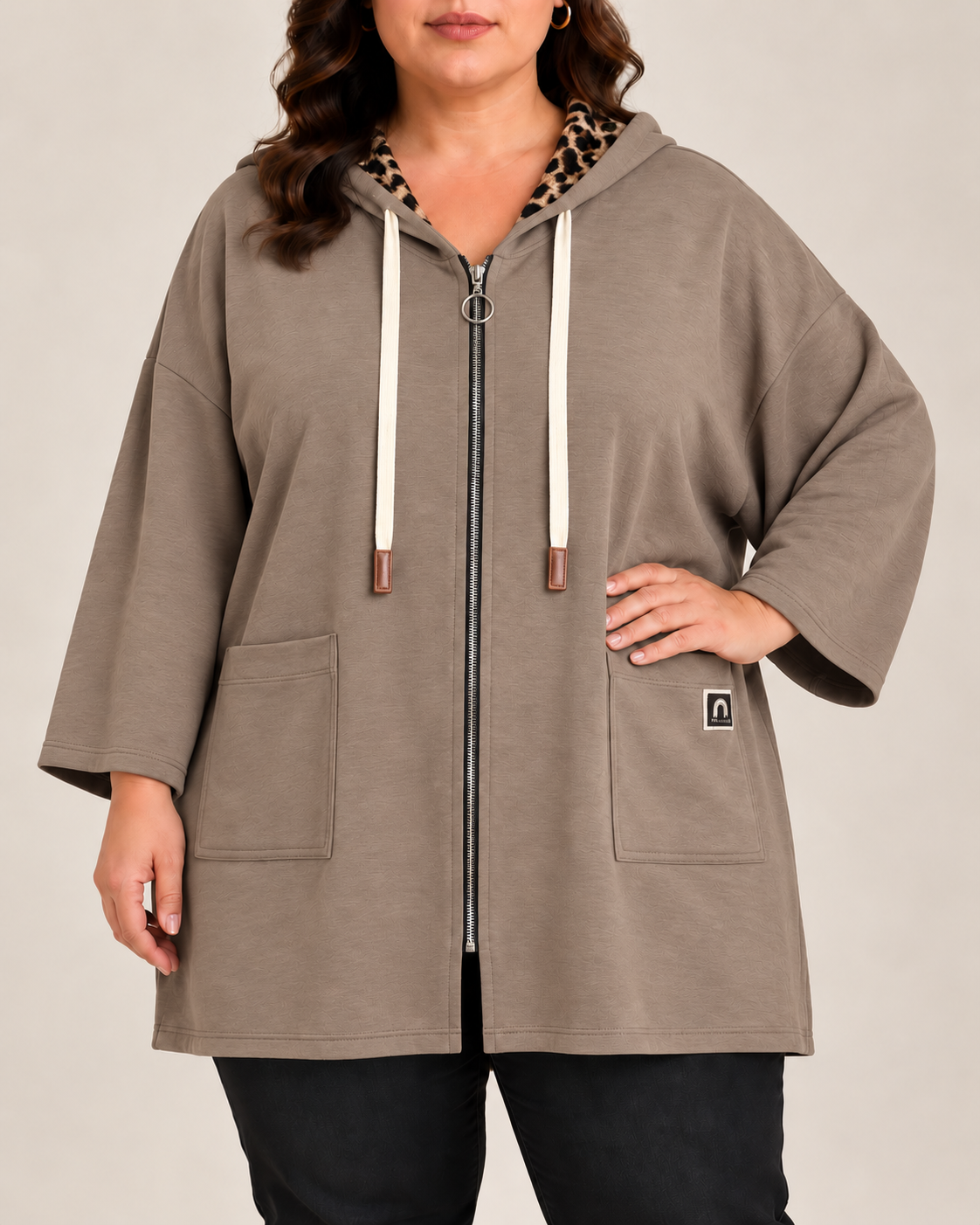 Sudadera Leía Taupe