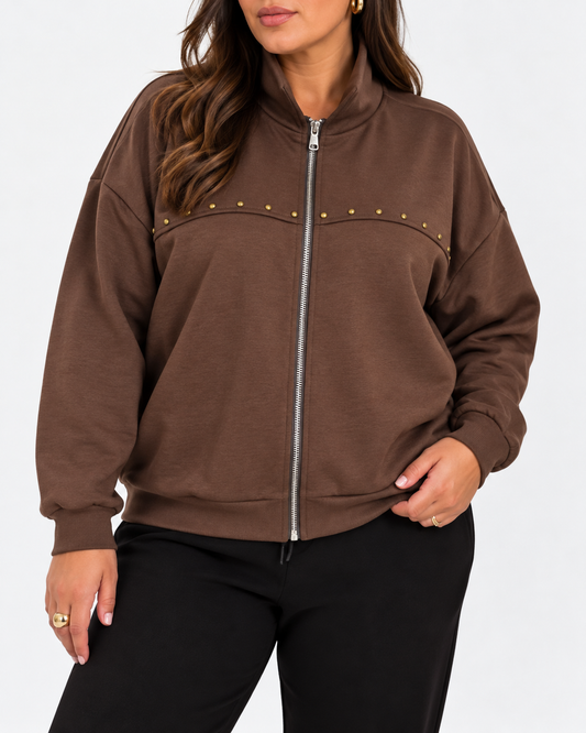 Chaqueta Elena Marrón Chocolate