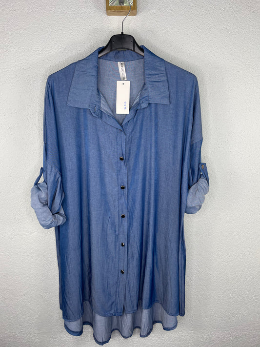 Camisa Loreto Azul Tejano