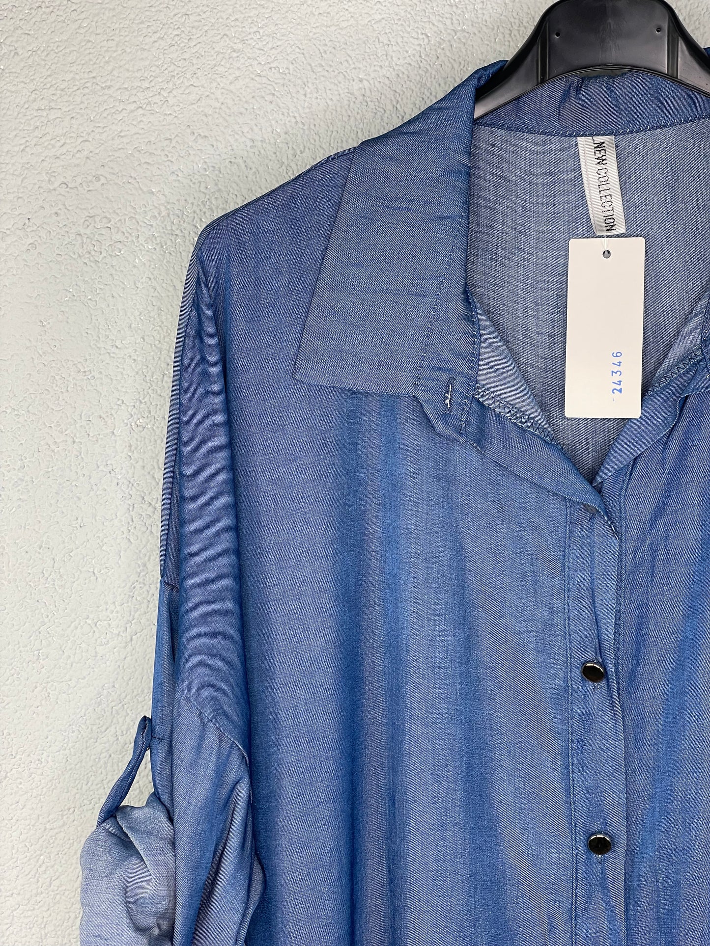 Camisa Loreto Azul Tejano