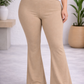 Pantalón campana Vela Beige