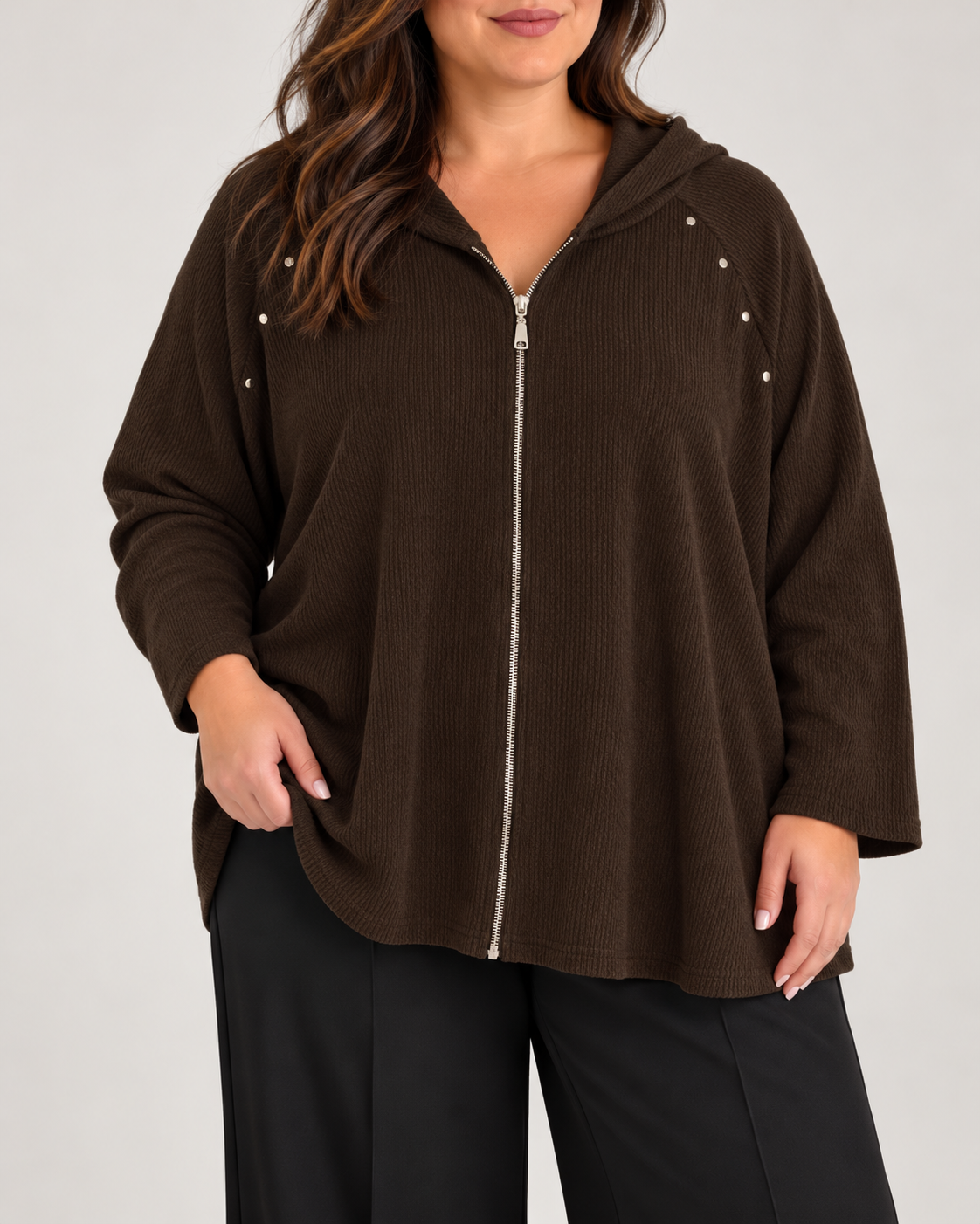Sudadera Perla Marrón chocolate