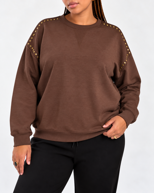 Sudadera Julia Marrón Chocolate