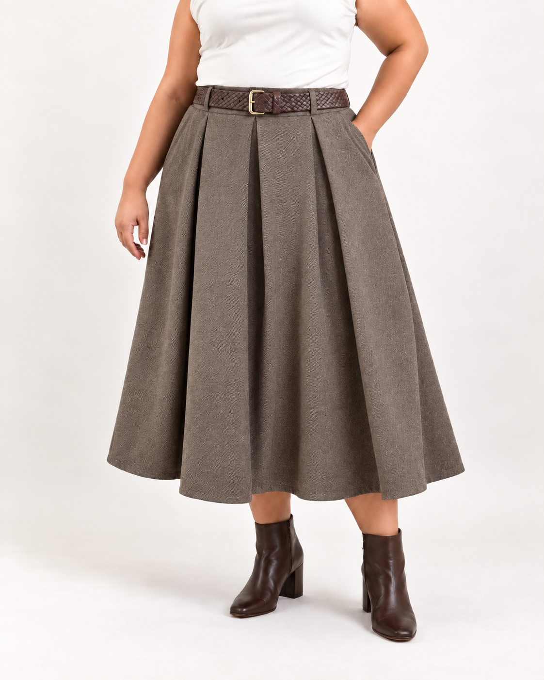Falda Lía Gris