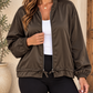 Chaqueta Alba Marrón Chocolate  Raso