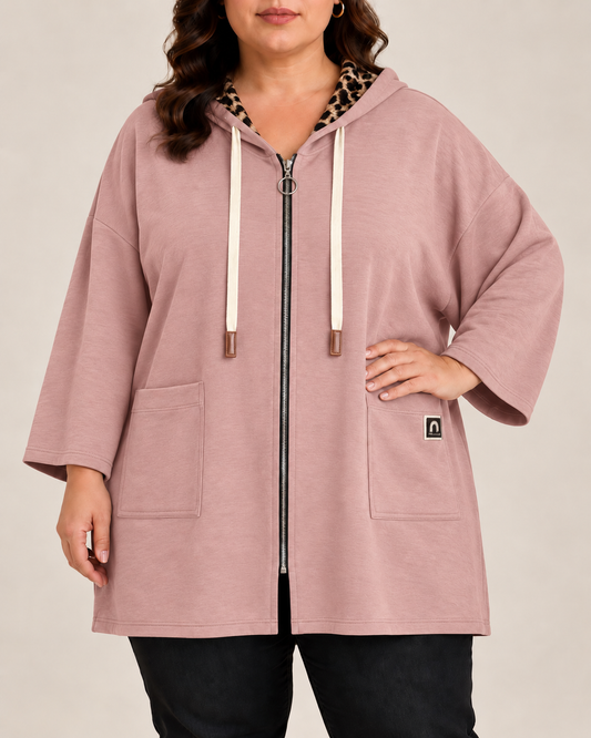 Sudadera Leía Rosa claro