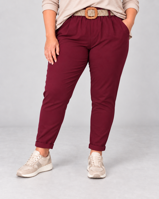 Pantalón Begur Burdeos