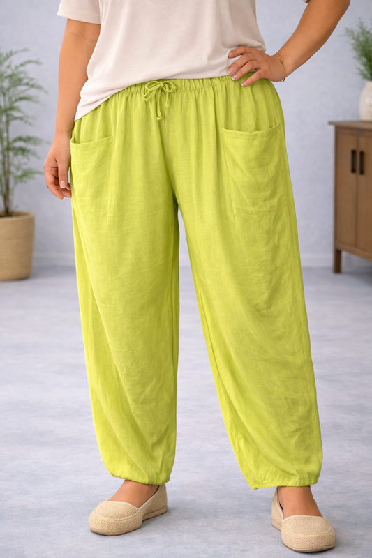 Pantalon Honduras Verde Lima PLUS