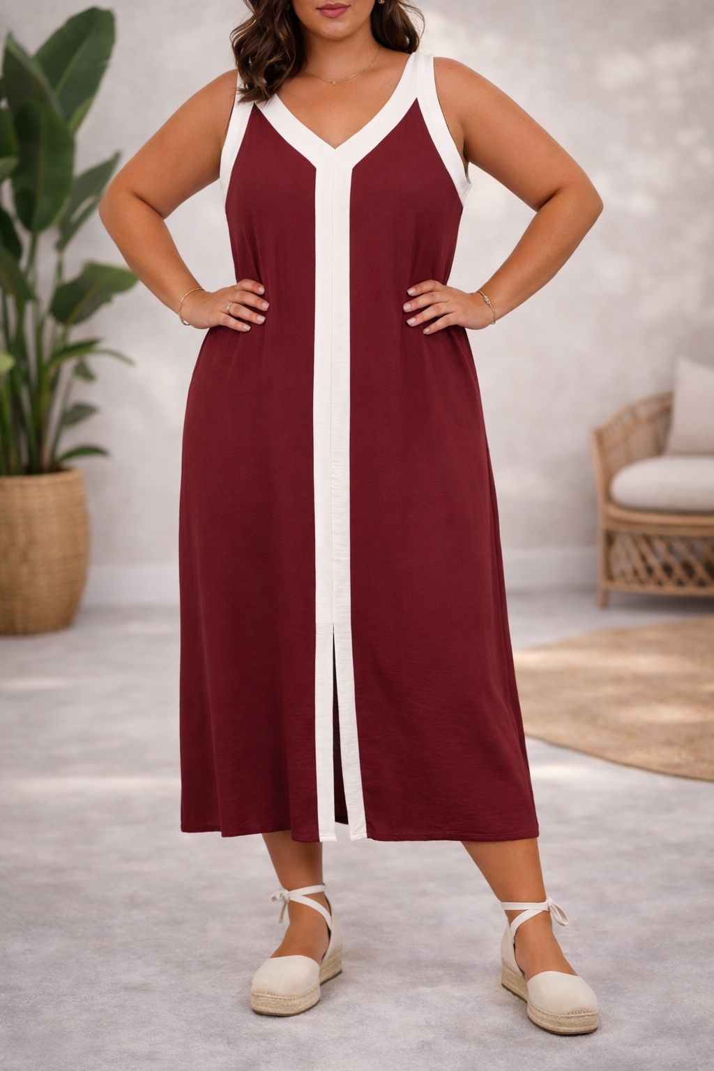 Vestido Australia Burdeos