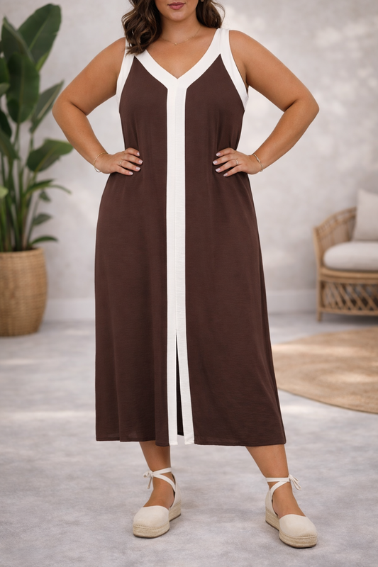 Vestido Australia Marrón Chocolate