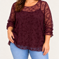 Blusa Abril Burdeos