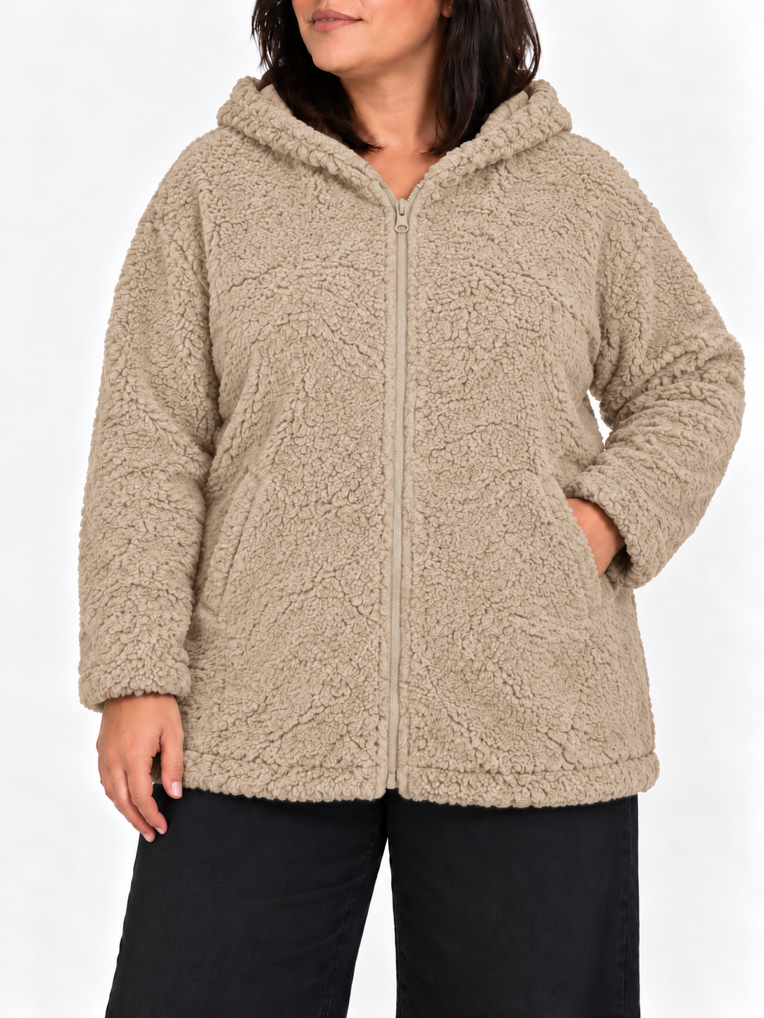 Chaqueta Borreguito Nube Tierra