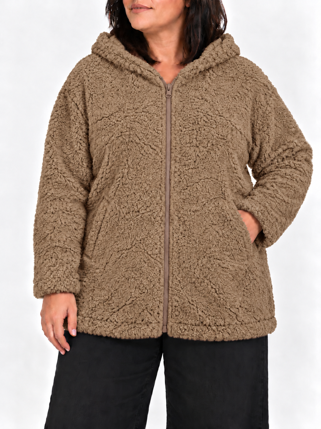Chaqueta Borreguito Nube Camel