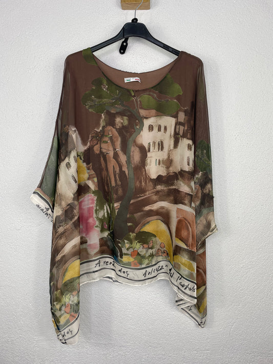 Blusa Brasil Marrón chocolate